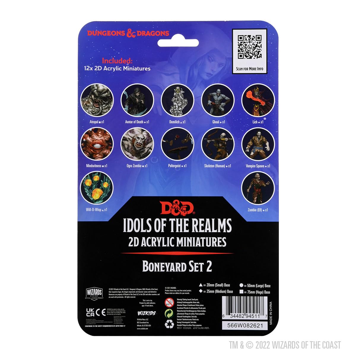 WizKids D&D Idols of The Realms: Boneyard - 2D Set 2