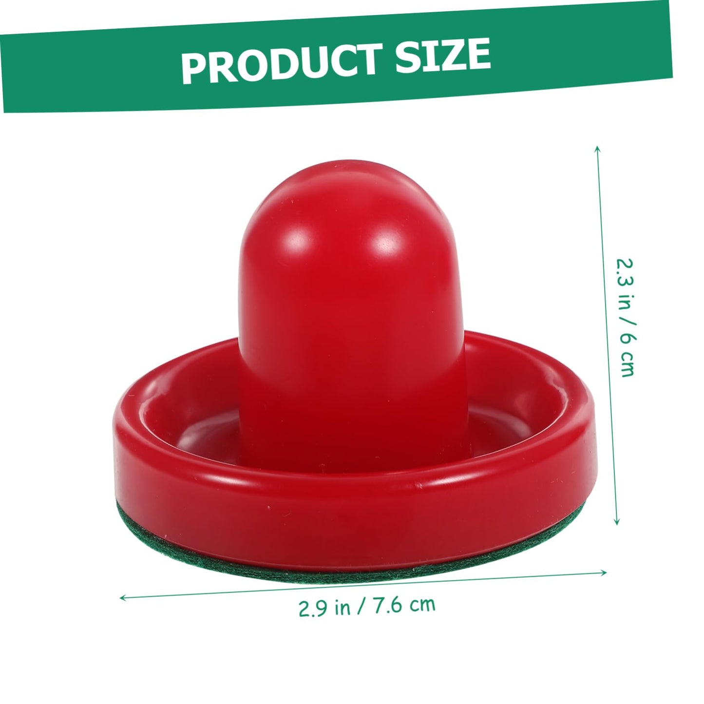 8PCS 76MM air Hockey Pushers Pucks Replacement Kids Adult Party Playing Game air Hockey Equipment Accessories(Red)