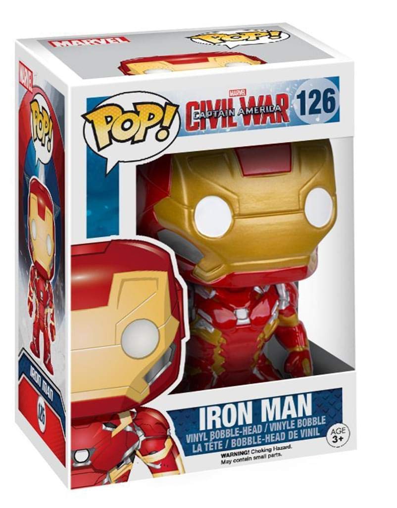 Funko POP! Marvel: Captain America & Iron Man Bobble Head 2 Pack