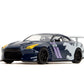 Jada Hollywood Rides 1:32 Scale Die-Cast 2009 Nissan GT-R (R35) Ben Sopra Godzilla - Opening Doors, Rubber Tires - Collectible for Adults - Toho