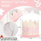 PATRDIO Bow One Birthday Crown -Pink Bow One Birthday Decorations, Sweet 1st party Hat, Little Princess Crown For Cake Smash,girls just wanna be one