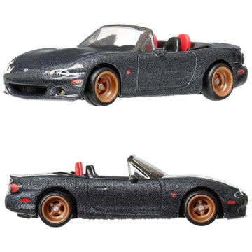 Hot Wheels Premium 2-Pack '04 Mazda Mazdaspeed Miata/Mazda RX7 FC Pandem HRR75 [Mini Car] [3 Years Old and Up]