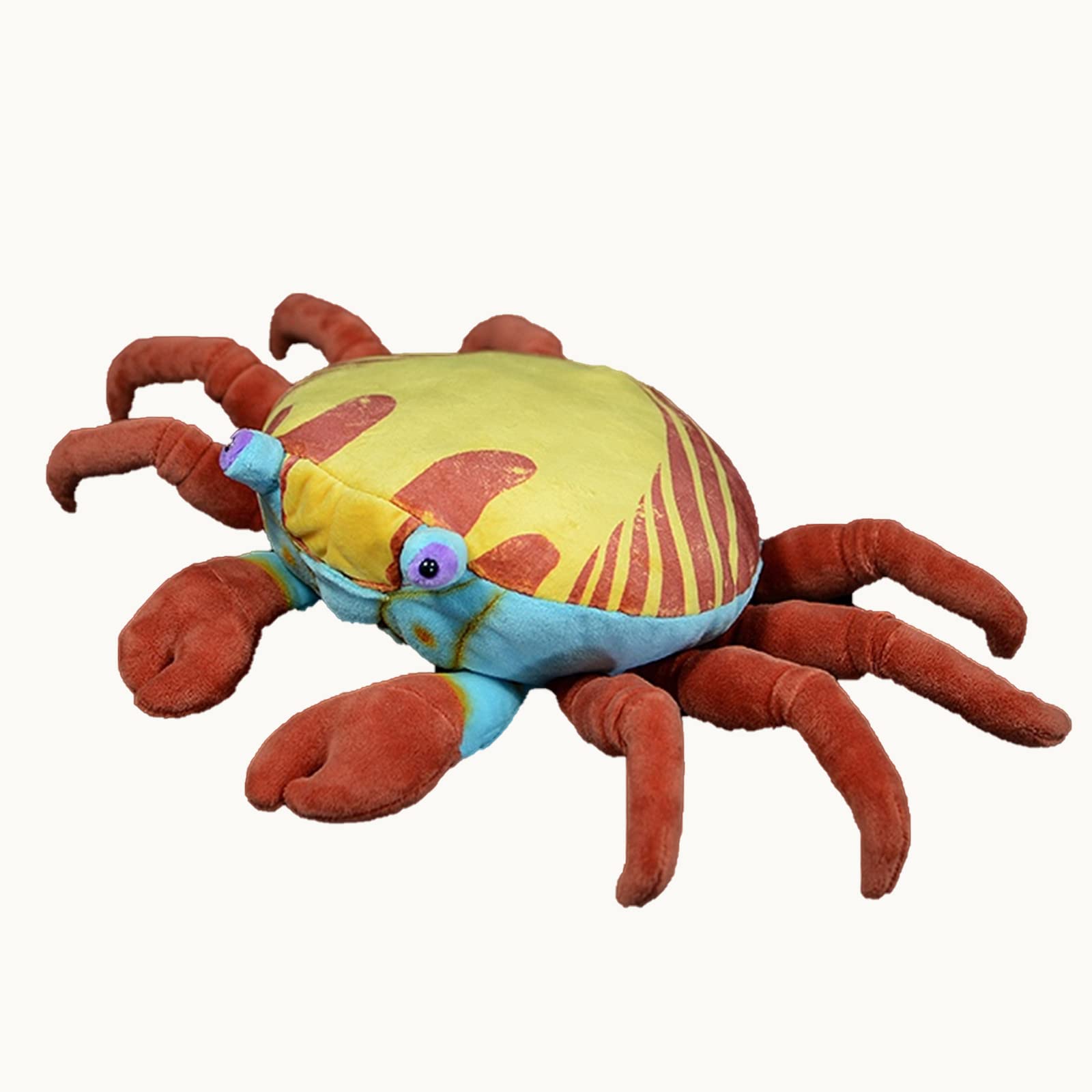 Tiny Heart Simulation Redstone Crab Plush Toy, Very Soft Realistic Realistic Plush Stuffed Animal Doll Fun Decoration Kids Birthday Gift Pillow