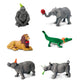Safari Ltd. Set of 6 Party Animal Toy Figures | TOOB Collection | Non-Toxic and BPA Free | Toy Animals | Suitable for Ages 3 and Up
