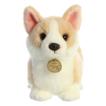 Aurora® Adorable Miyoni® Tots Pembroke Welsh Corgi Pup Stuffed Animal - Lifelike Details Make a Cherished Companion - Perfect for Decorating Bedrooms