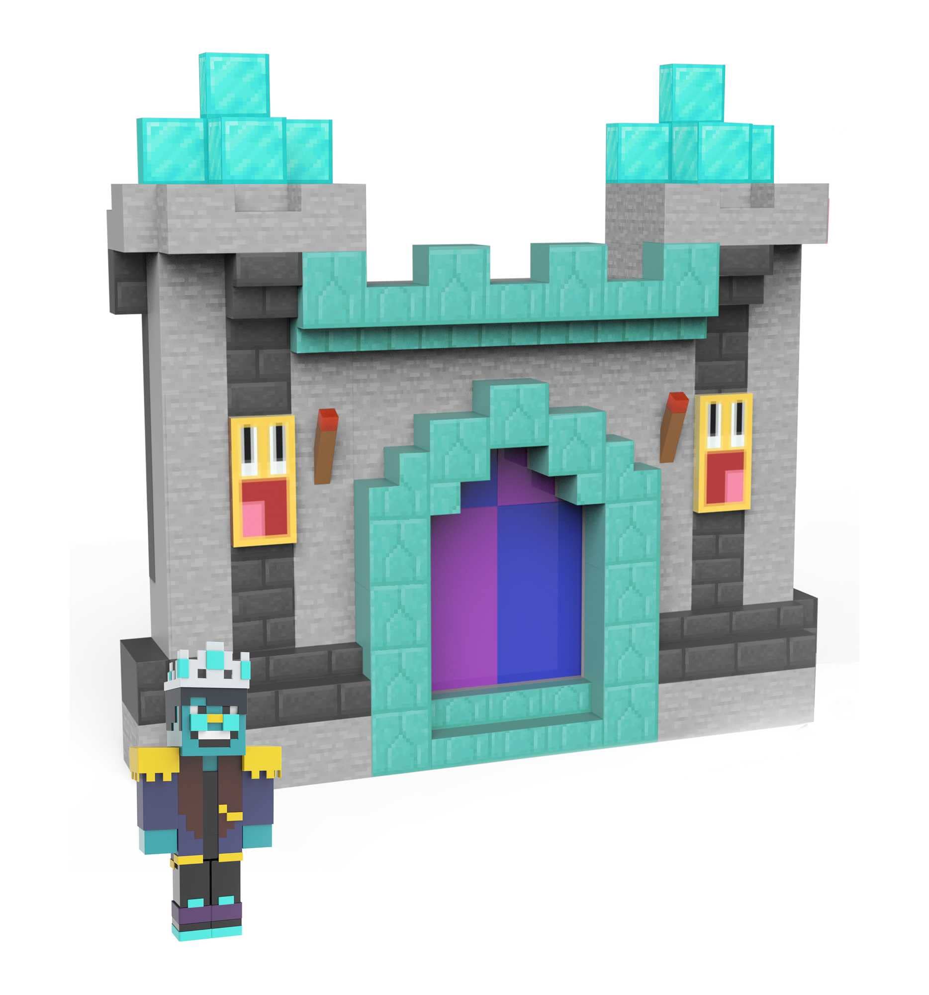 Mattel Minecraft Toys, Creator Series Palace Playset with Party Supreme Action Figure, Minecraft Game 3.25-inch figure, Plus Lights, Sounds and Music