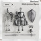 Osmanthus bloom T13 Action Figure Set,Skeleton Knight Action Figures,Knight Action Figures,Dummy 13,Lucky 13 Collectible Action Figure?Assembly