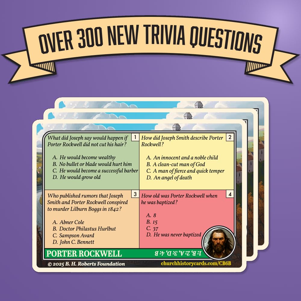 Church History Cards Latter-Day Saints Volume IV: Nauvoo | Standalone Game | 90 Cards | Over 300 New Trivia Questions | Cards for Collecting