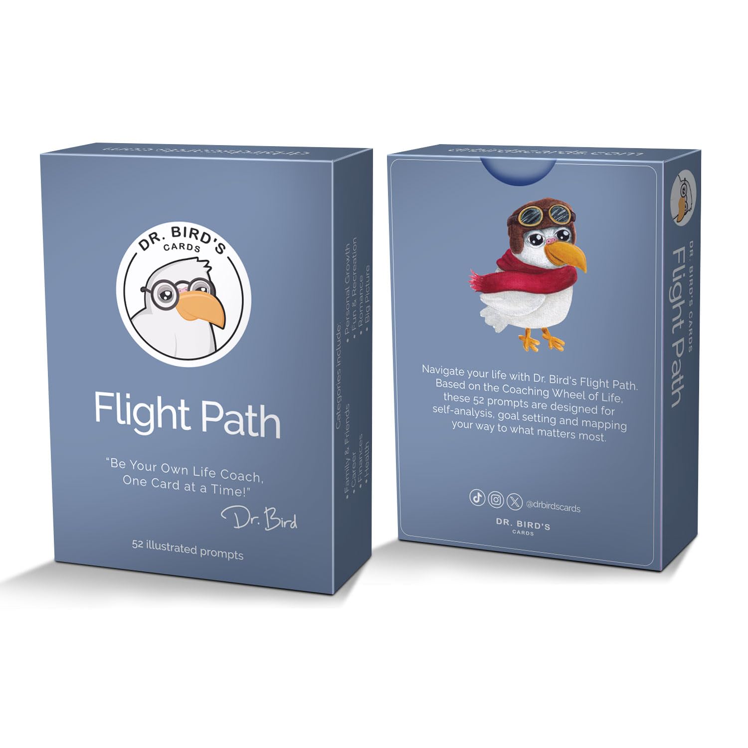 Dr. Bird's Cards - Flight Path: Authentic Relating Deck | Your Self-Help Companion for Growth, Mindfulness & Self-Love | Great for Journaling