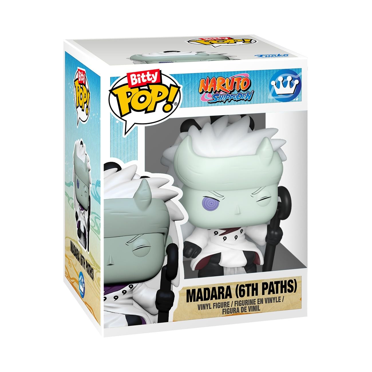 Funko Bitty Pop! Naruto Shippuden: Tenten, Madara (6th Paths), Might Guy, Itachi Uchiha, with a 1 in 6 Chance for Naruto (6th Path) - 0.9 Inch (2.2