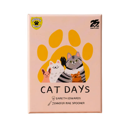 25th Century Games Cat Days Card Game - Valentine’s Day Game for Couples and Cat Lovers - Cozy Two Player Strategy Game with Cute Cat Art - Ages 6+