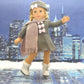 Emily Rose 18-inch Doll Clothes Grey and Pink 4 PC Winter Coat Outdoor Outfit, Includes Matching Hat, Boots and Scarf | Compatible with 18" American