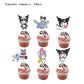 25PCS kuromi and melody Cake Toppers Cupcake Toppers Cake Decorations,kuromi and melody Birthday Party Supplies Decorations (25pcs)