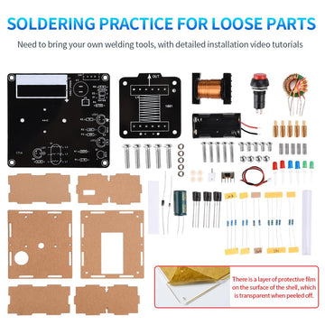 STEM Projects DIY Toys Soldering Practice Kit, Electric Magnetic Transmitter Educational Electronics Kit, Mini DIY Shooting Game Toy Gift for Teens