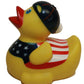 Rubber Duck Patriotic Stars & Stripes, Waddlers Brand American Patriotic Rubber Ducks That Race Upright July 4th Rubber Duck Race. Kids Bath Toy