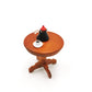 SXFSE Dollhouse Decoration Accessories, 1:12 Dollhouse Furniture Miniature Wooden Round Side Table