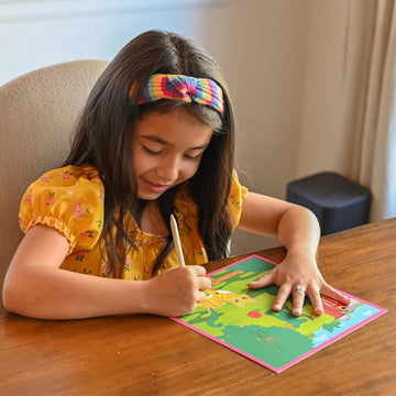 READY 2 LEARN Magic Scratch Paper - Farm - 10 Vibrant Scenes - Scratch Art for Kids - Reveal Colorful, Farmland Designs