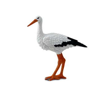 Safari Ltd. White Stork Figure - Realistic 5" Tall Bird Model - Educational Toy for Boys, Girls & Kids Ages 3+