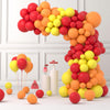 Red Yellow Orange Balloon Garland Arch Kit, 122PCS Orange Yellow Red Balloons for Fire Truck Theme Birthday Wedding Baby Bridal Shower Graduation