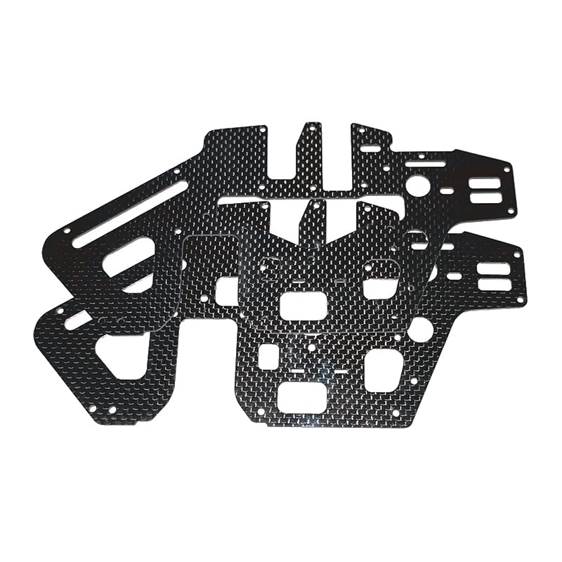 STASRC 2Pcs 450 PRO DFC Helicopter Main Frame Carbon Fiber Plate for trex Align 450 kit