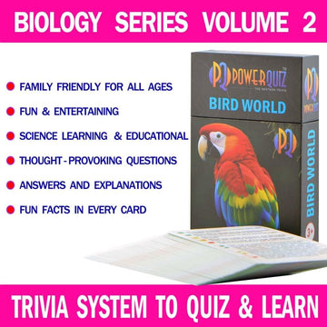 POWERQUIZ Bird World Biology Trivia Game for Kids & Adults