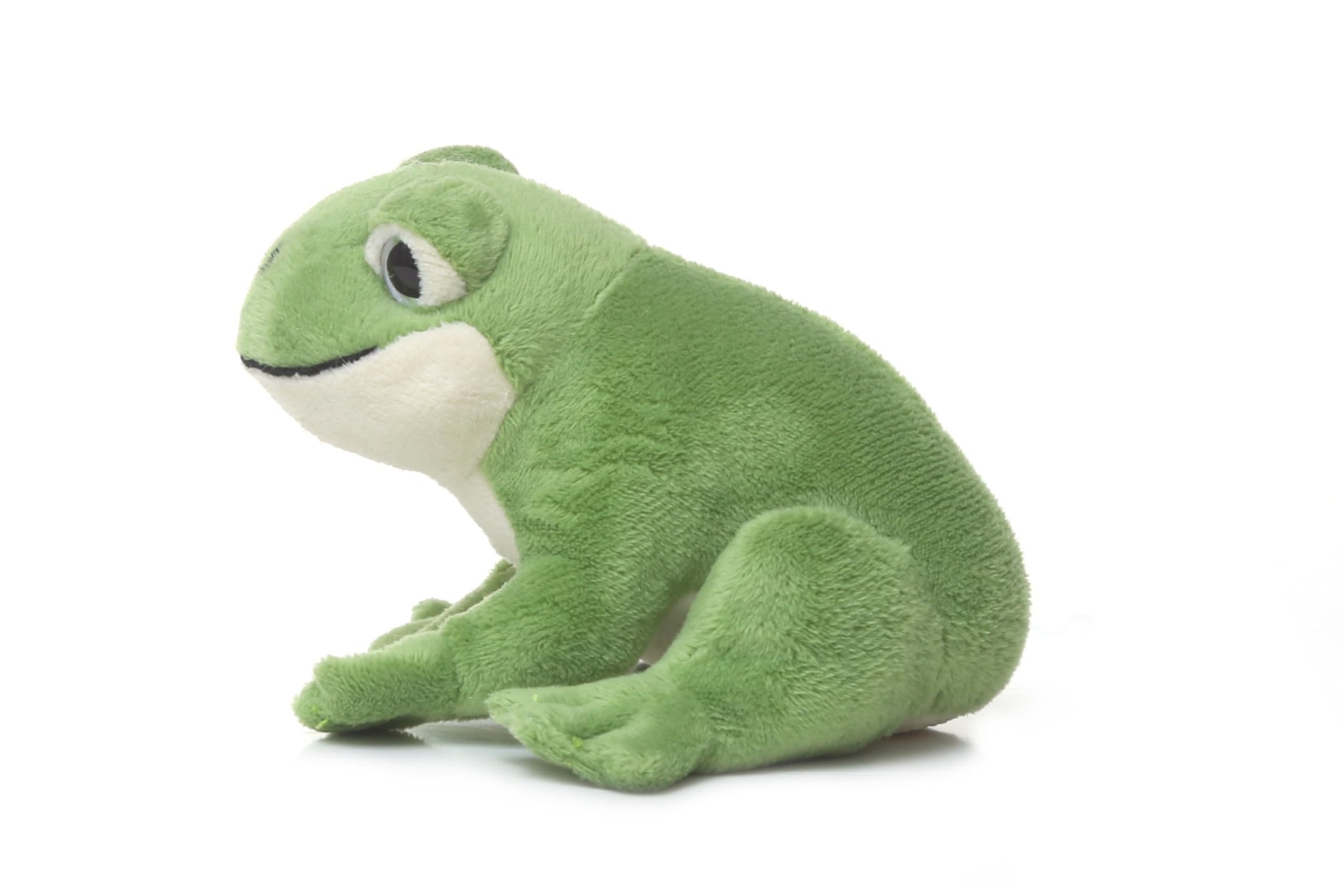 TAMMYFLYFLY Cute Realistic Green Frog Plush Toy Green Frog Stuffed Animal Lifelike Animal Doll 15cm
