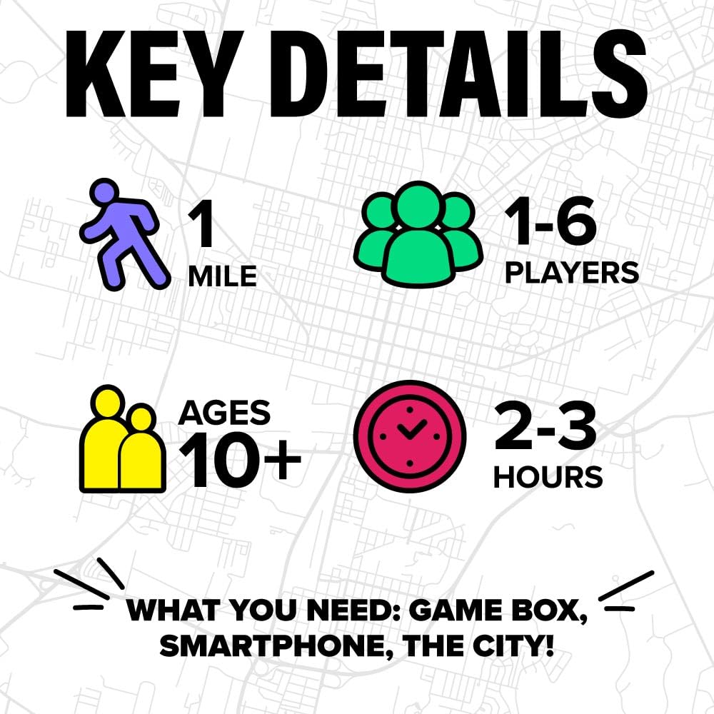 Tampa Outdoor Escape Room | Real City Scavenger Hunt | Gifts for Adults & Families | 1-6 Players, 2-3 Hours, 1 Mile Walking Distance