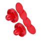 Table Air Hockey Red Pushers and Pucks Set, Plastic Air Hockey Goalies Pushers Pucks Set for Standard Tables (S)