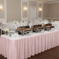 LIGHT PINK PLASTIC TABLESKIRT - Party Supplies - 1 Piece