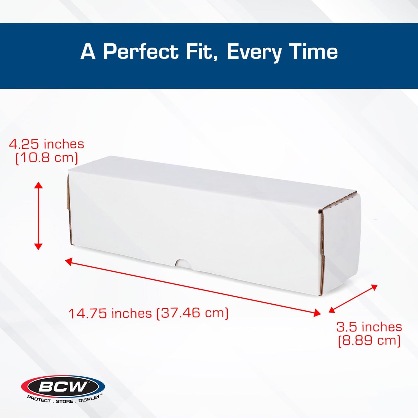 BCW 14-Inch Toploader Storage Box - 5 Pack | Holds 210 Toploaders | Durable Cardboard Organizer for Sports & Trading Cards