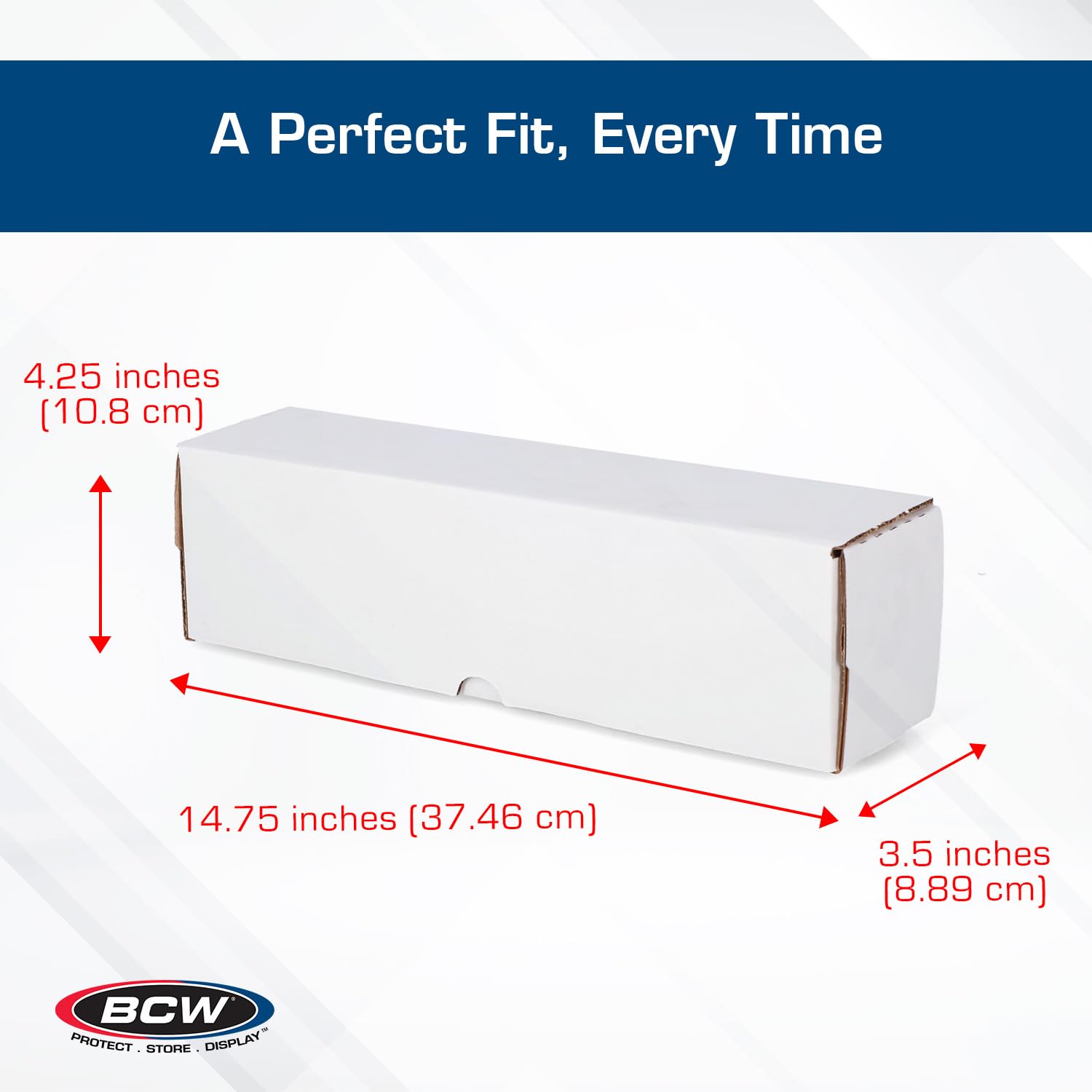 BCW 14-Inch Toploader Storage Box - 5 Pack | Holds 210 Toploaders | Durable Cardboard Organizer for Sports & Trading Cards
