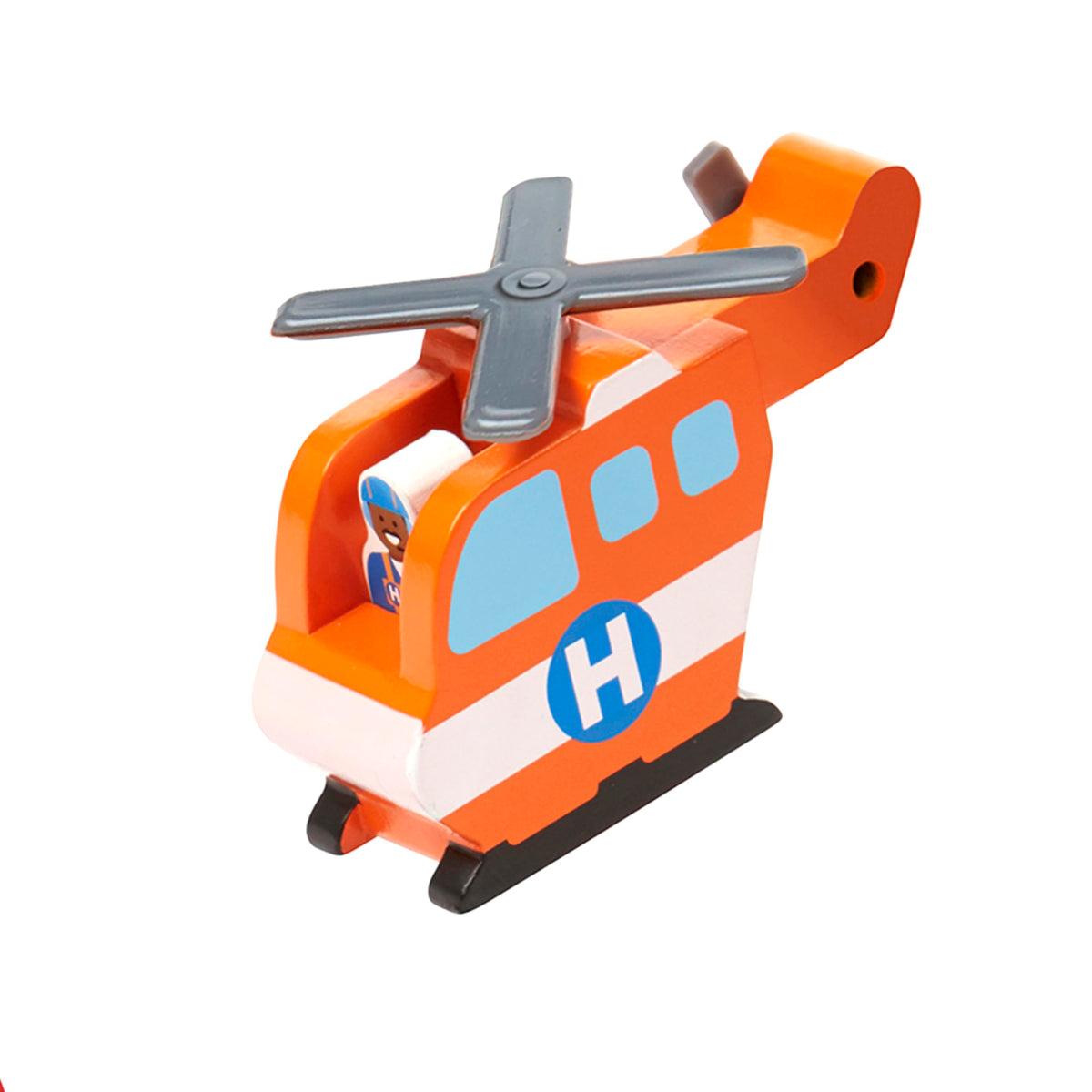 Melissa & Doug Emergency Vehicle Wooden Play Set with 4 Vehicles, 4 Play Figures