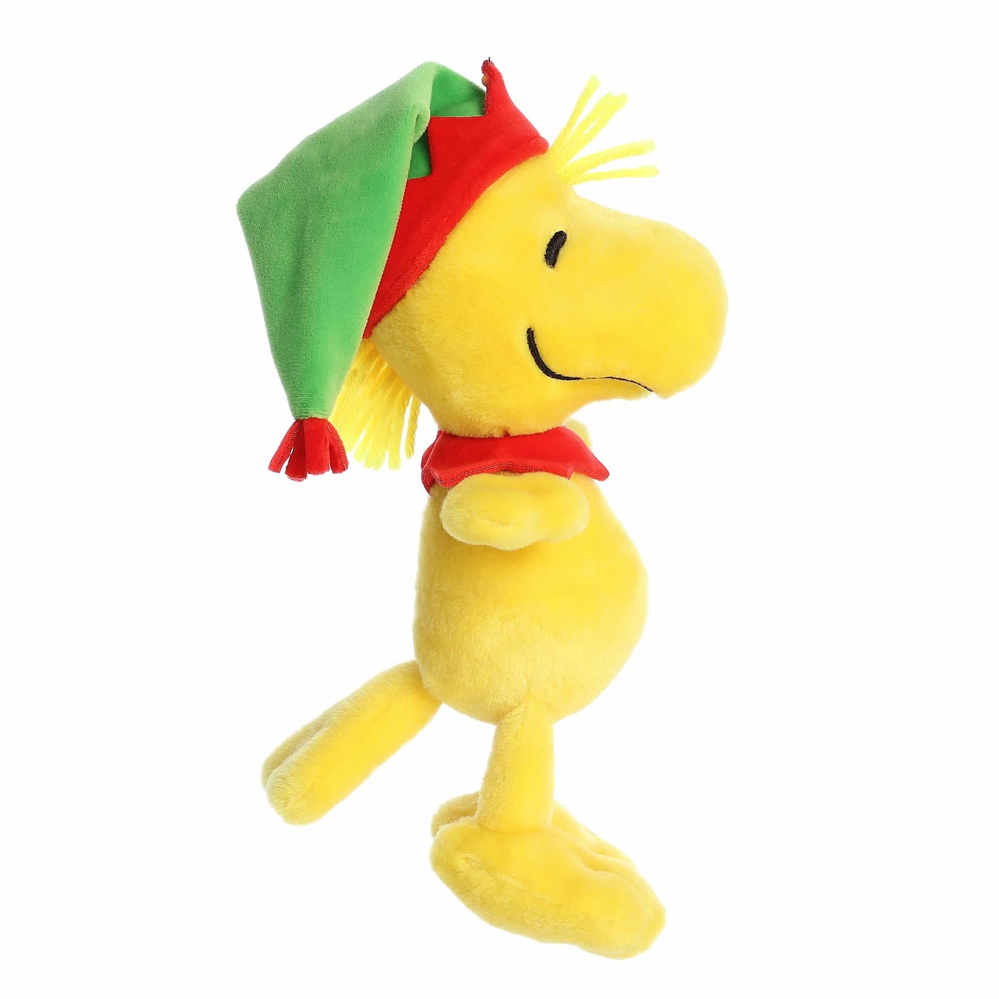 Aurora® Festive Peanuts® Elf Woodstock Stuffed Animal - Officially Licensed Toys for All Snoopy Fans - Perfect for Holiday Decorations or Gifts