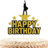 Vozekrod Broadway Musical Cake Topper - Theater Star Birthday Decoration, Musical Party Supplies for Kids & Adults
