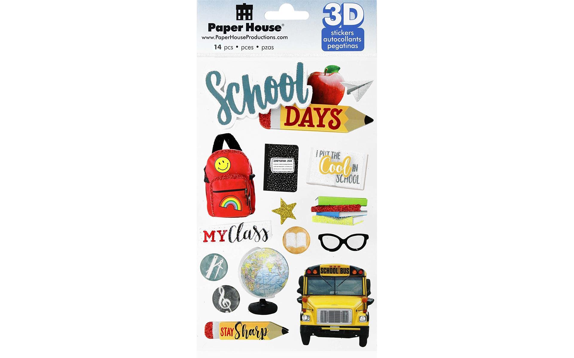 3D Stickers School