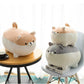 EHOTONG Shiba Inu Dog Plush Pillow, Corgi Stuffed Animal Plush Toy Hug Pillow Gifts for Girl Boy (Brown, 15.7in)