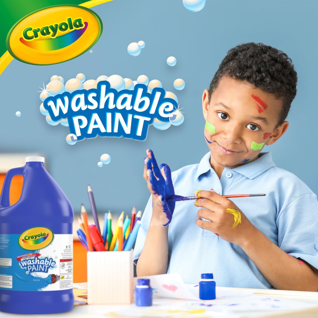 Crayola 542128042 Washable Paint, Blue, 1 gal