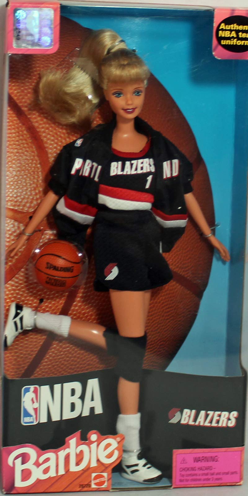 Portland Blazers NBA Barbie Doll 1998 Mattel #20720