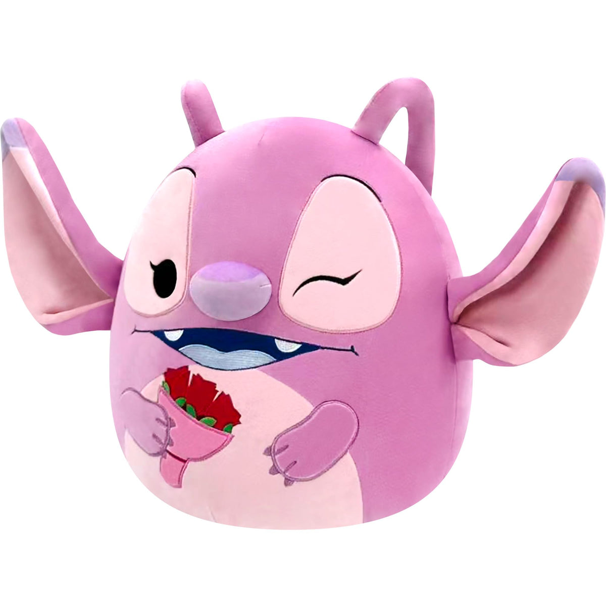 Squishmallows Original Disney 12in Angel with Bouquet Plush (Medium-Sized)