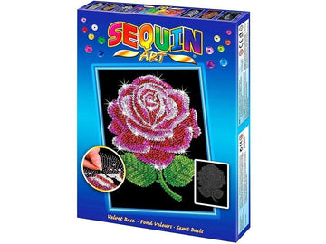 Sequin Art Blue, Red Rose, Sparkling Arts and Crafts Picture Kit, Creative Crafts