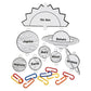 Fun Express Solar System Craft Kit - VBS 2026 Vacation Bible School Supplies/Decor- Educational and Learning Activities for Kids - 12 Pieces
