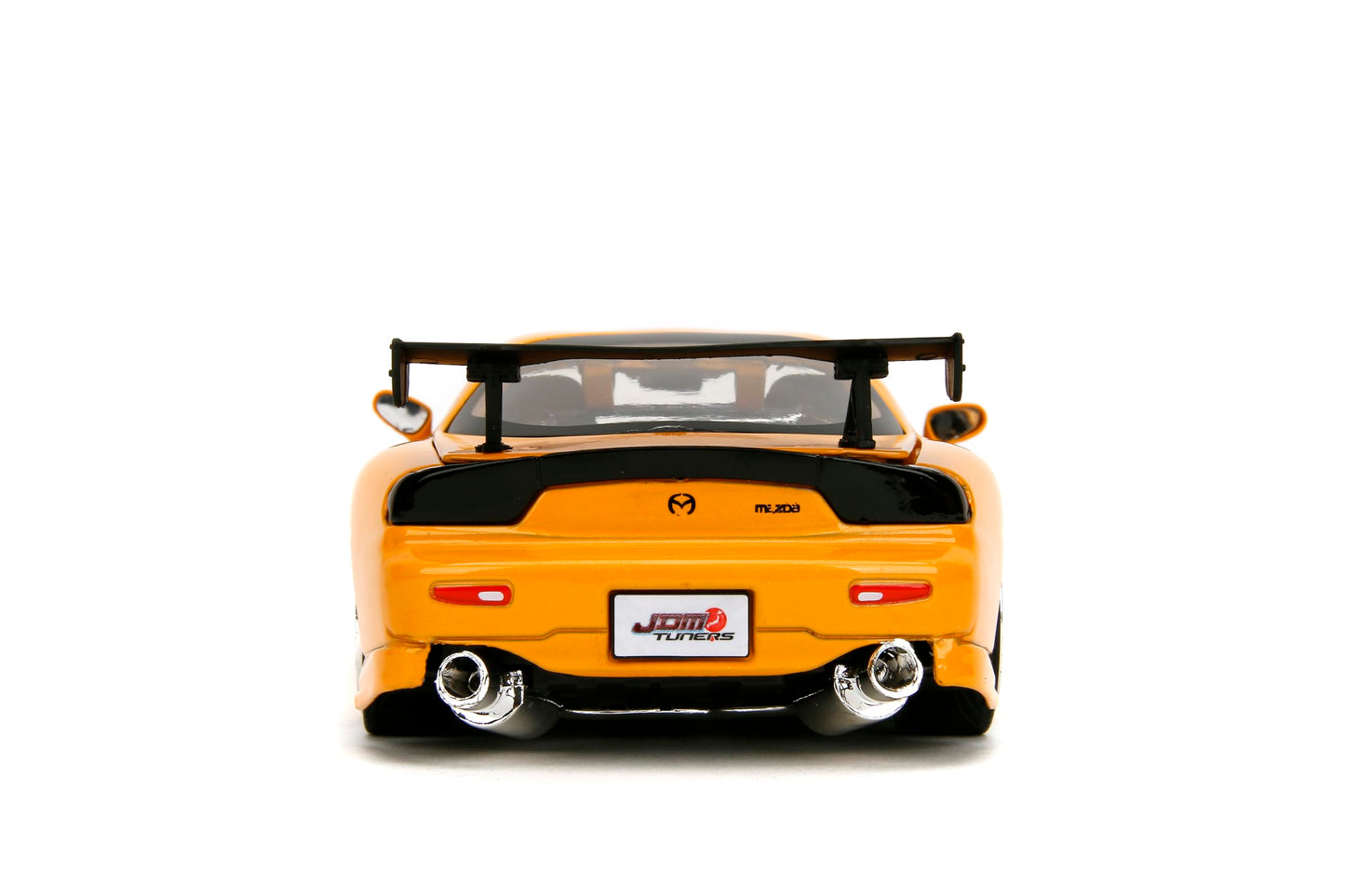 Jada Toys JDM Tuners 1:24 Scale Die-Cast 1993 Mazda RX-7 (FD) HKS, Opening Doors, Detailed Interior, Rubber Tires, Collectible for Ages 8+(Yellow