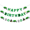 Bessmoso 3 Pcs Garbage Truck Birthday Decorations Trash Truck Birthday Banner Waste Management Recycling Rubbish Party Favors Parties Supplies