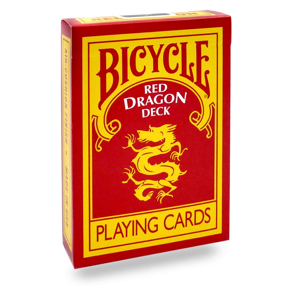 Bicycle Dragon Deck - Reverse Back Red Limited Edition Year of The Dragon Playing Cards