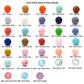 100pcs 12mm Silicone Round Beads for Keychain Silicone Pearl Beads Bulk DIY Mom Necklace Bracelet Jewelry Making Beading Accessory (Pearl Pink)