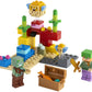 LEGO Minecraft The Coral Reef Toy Building Set 21164 Pretend Play Minecraft Toy with Alex, Puffer Fish and Zombie Figures, Ideal Gift for Kids Who