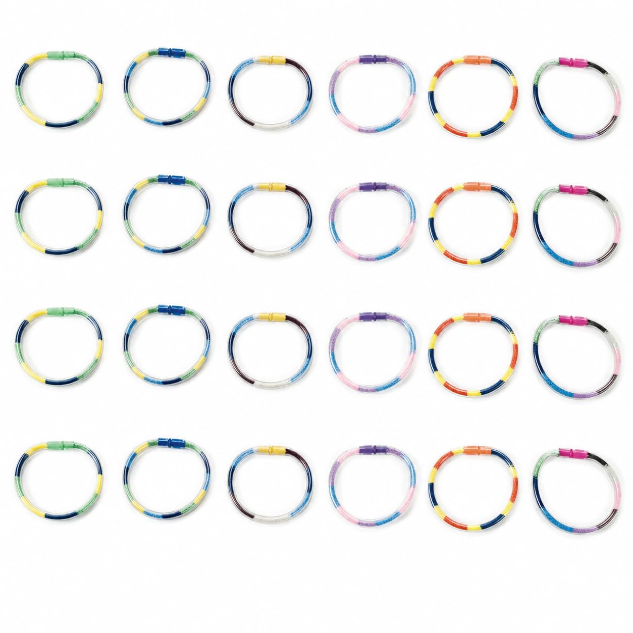 Fun Express Sand Art Bracelets for Kids - Bulk kit Makes 24, Includes Funnel - Sand Art Crafts and Party Favors - Sand Sold Seperately