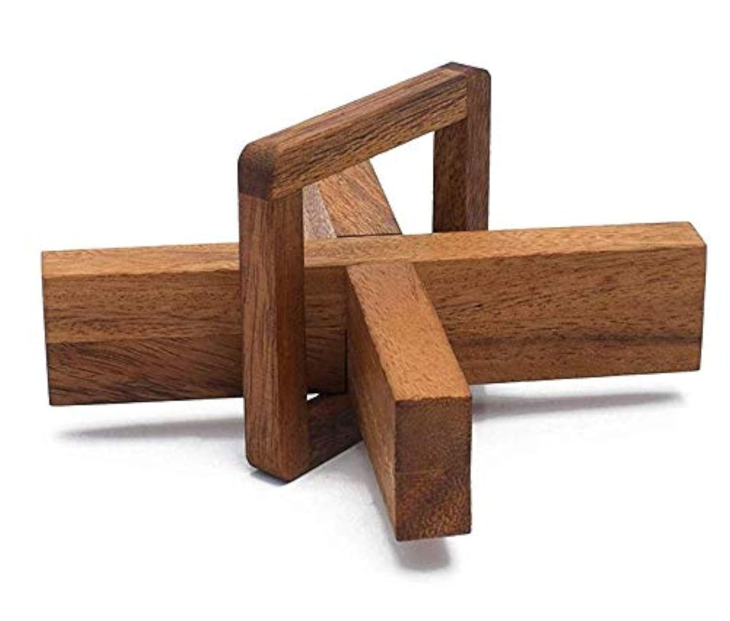 X Cross Disentanglement Puzzle Wooden Brain Teasers for Adults Logic Games Gift Puzzle and Mind Teasers The Cross Out Tricky Games Wood IQ Puzzles
