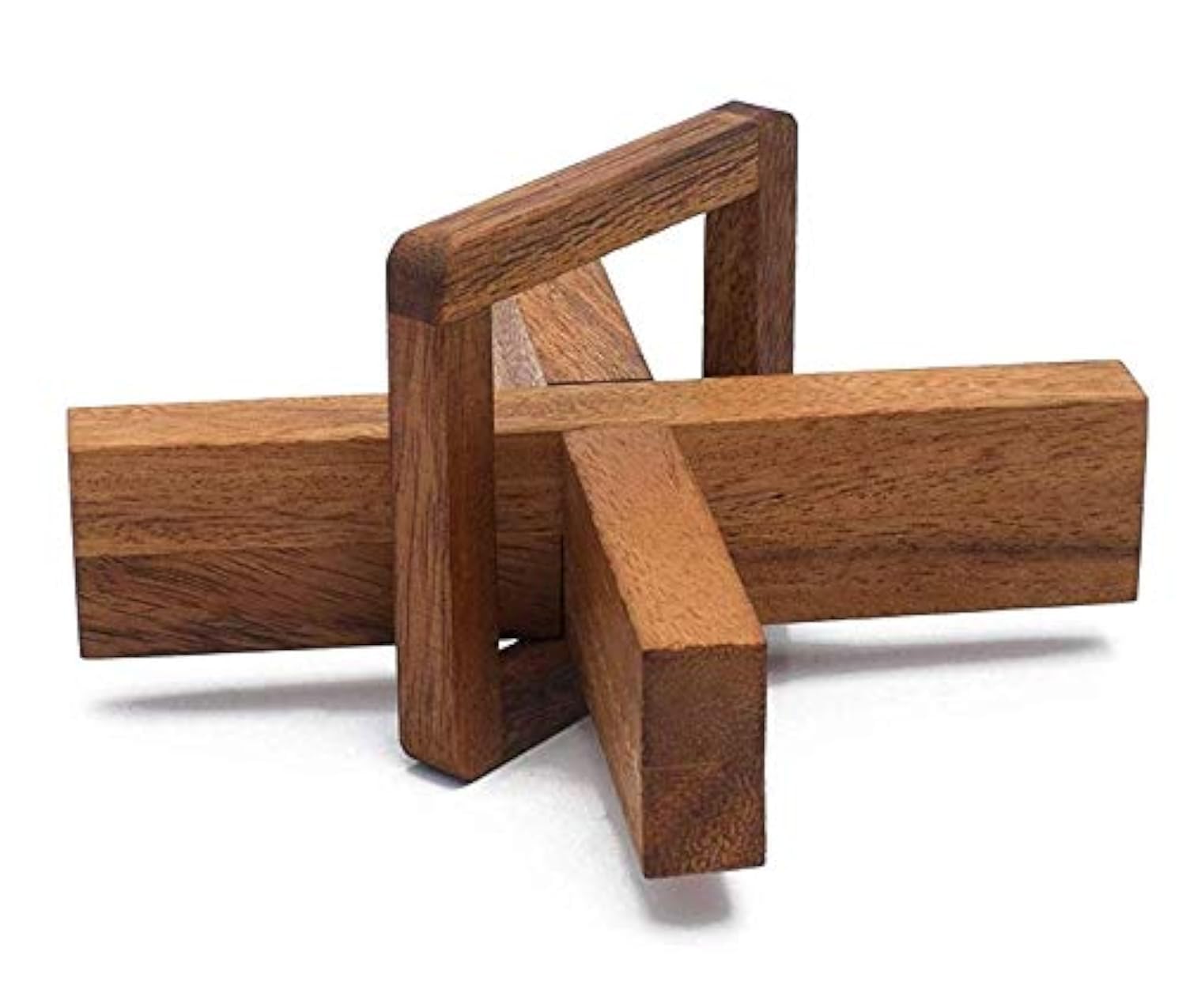 X Cross Disentanglement Puzzle Wooden Brain Teasers for Adults Logic Games Gift Puzzle and Mind Teasers The Cross Out Tricky Games Wood IQ Puzzles