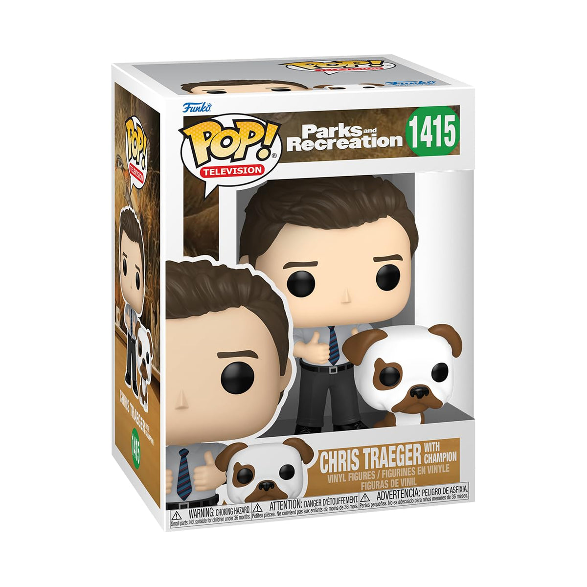 Funko POP! & Buddy: Parks & Recreation 15th Anniversary - Chris & Champion